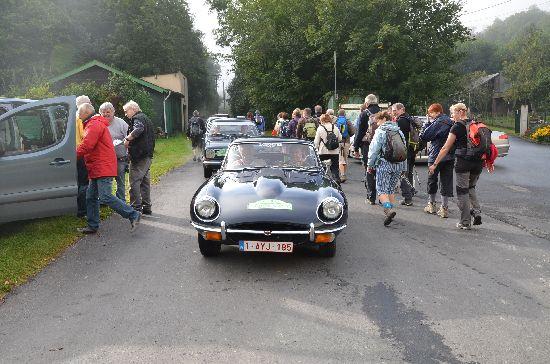 Départ du rally autos