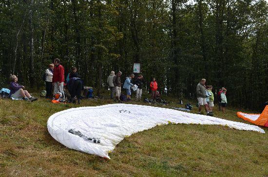Départ parapentes