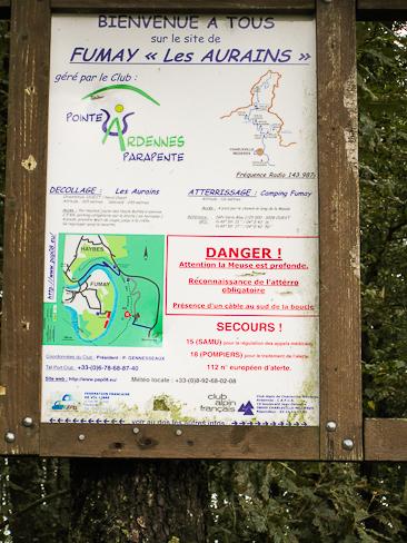Départ des parapentes